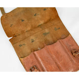 Antique Leather Razor Satchel/ Pouch