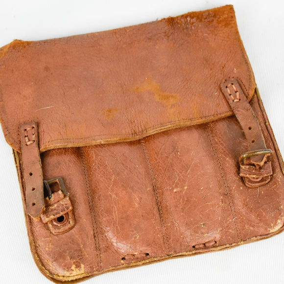 Antique Leather Razor Satchel/ Pouch