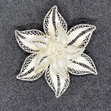 Indian 925 Silver Flower Brooch