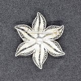 Indian 925 Silver Flower Brooch