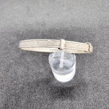 Silver Childs Bangle with Greek Pattern