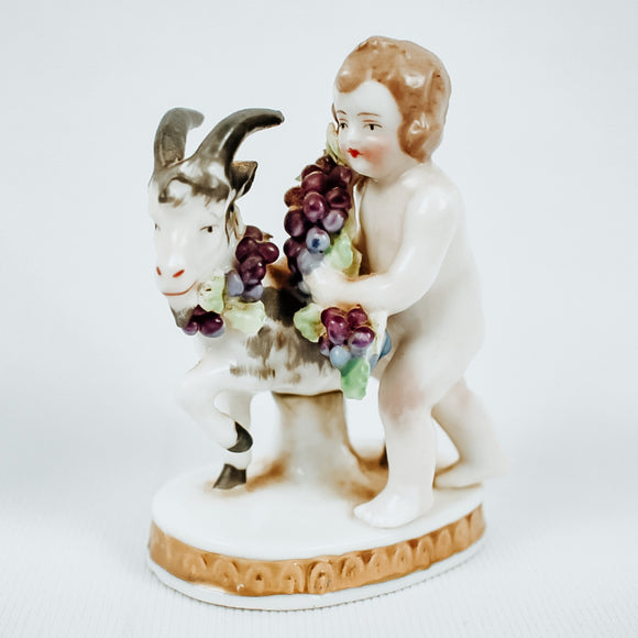 Sitzendorf Putti and Goat