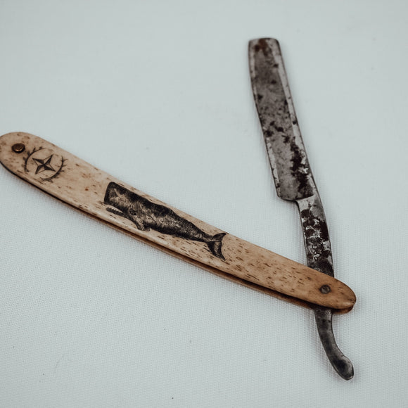 Scrimshaw Cut Throat Razor