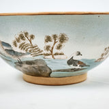 Large Crackled Glazed Japanese Bowl