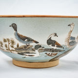 Large Crackled Glazed Japanese Bowl