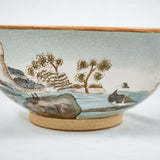 Large Crackled Glazed Japanese Bowl