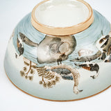 Large Crackled Glazed Japanese Bowl