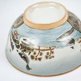 Large Crackled Glazed Japanese Bowl