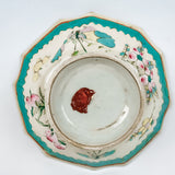 Famille Rose Green Ground Bowl