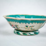Famille Rose Green Ground Bowl