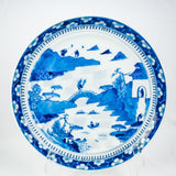 Pair Of Blue and White Chinese Plates