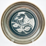 Signed studio pottery plate.