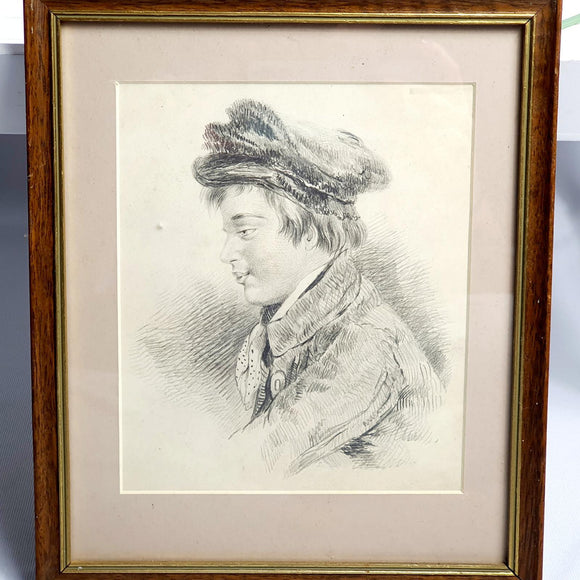 Pencil Sketch of Victorian Boy