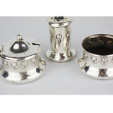Silver Art Nouveau 1909-10
John Rose Birmingham Cruet Set