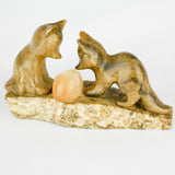 Marble Fox Cubs and Hedgehog.