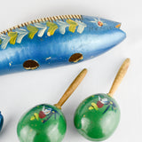 Vintage Guiro and Maracas Mexico
