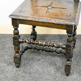 Victorian Highback Oak Carved Chair