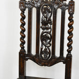 Victorian Highback Oak Carved Chair