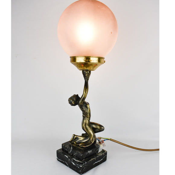 Art Deco Female Lamp