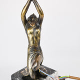 Art Deco Female Lamp