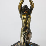 Art Deco Female Lamp