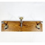 Antique School Coat Hooks Brass Numbered