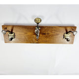 Antique School Coat Hooks Brass Numbered