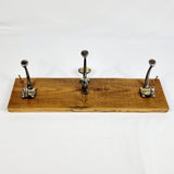 Antique School Coat Hooks Brass Numbered