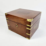 19th Century Campaign Decanter Box with Six Decanters
