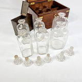 19th Century Campaign Decanter Box with Six Decanters