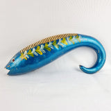 20th Century Blue Painted Guiro