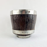 Antique Oak Barrel Champange Bucket or Planter