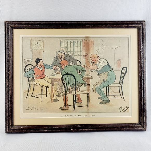 Pears Advertising Print A Quiet Game at Nap