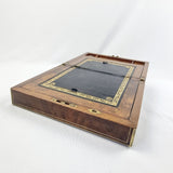 19th Century Walnut Veneered Campaign Writing Slope