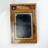 19th Century Walnut Veneered Campaign Writing Slope
