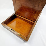 19th Century Walnut Veneered Campaign Writing Slope