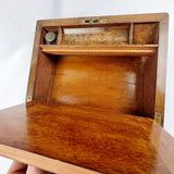 19th Century Walnut Veneered Campaign Writing Slope