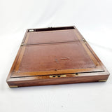 Mahogany 19th Century Campaign Writing Slope