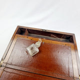 Mahogany 19th Century Campaign Writing Slope