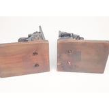 Black Forest Carved Bookends Don Quixote and Sancho Panza