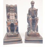 Black Forest Carved Bookends Don Quixote and Sancho Panza