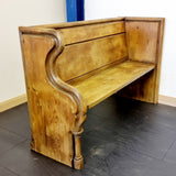 Rustic Antique Pitch Pine Three Seater Pew