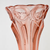 Vintage 1930s Pink Glass Vase