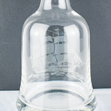 Clear Crystal Glass Decanter Depicting Caravelle