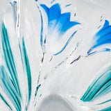 Vintage blue tulip glass bowl/ dish