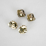 Marcasite faux pearl clip on earrings