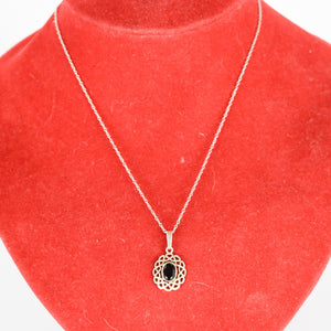 Silver Pendant and Necklace