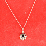 Silver Pendant and Necklace