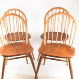 Set of Four Ercol Chairs 2056 Windsor 1960