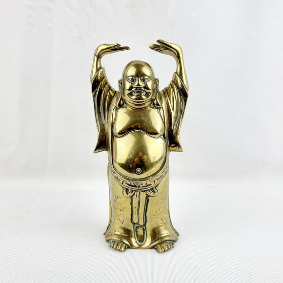 Antique Brass Standing Buddha